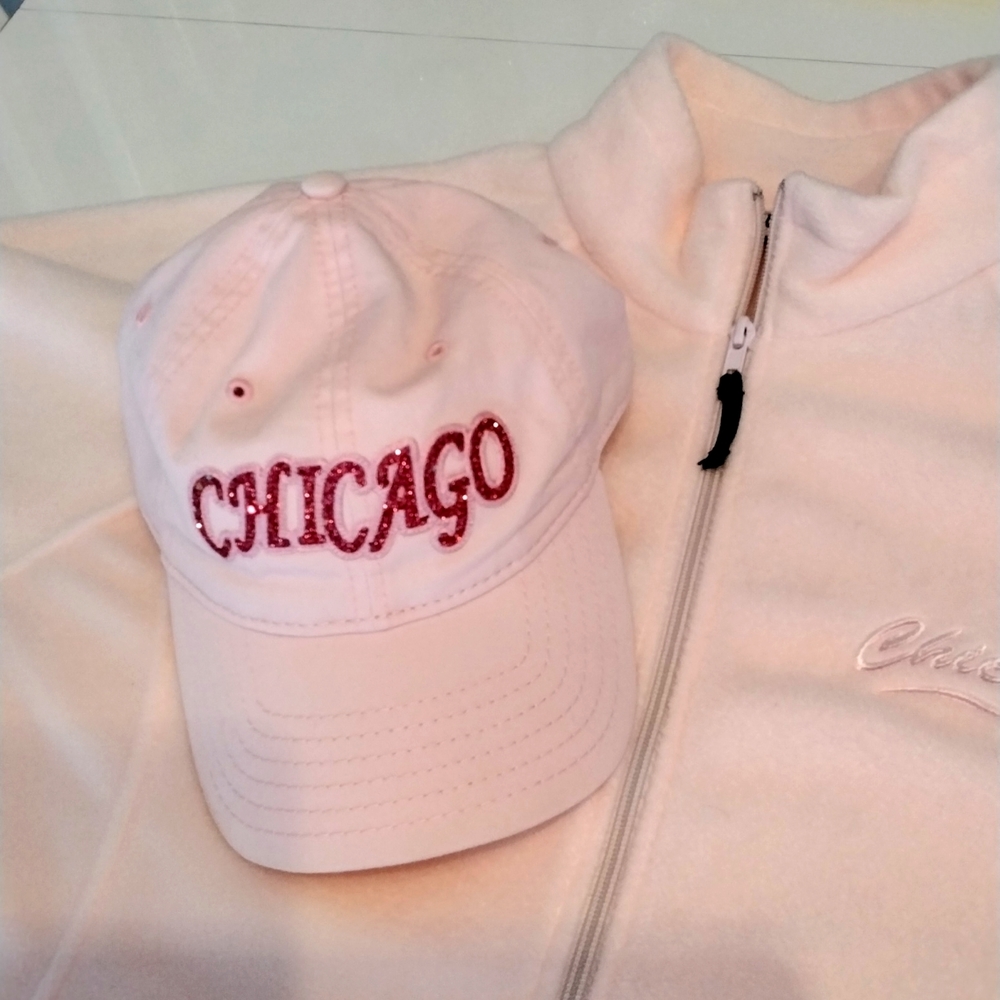 Ladies fleece jacket and baseball cap in pink - Picture 10 of 13